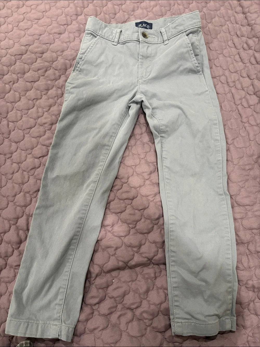 The Children's Place Light Gray Kids Chinos